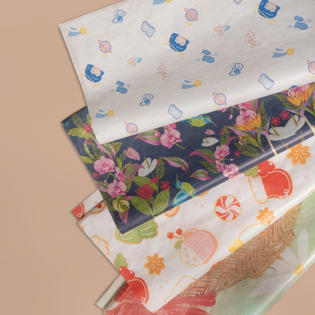 Custom Tissue Paper with Logo &amp; Pattern Design in Multiple Colors - suprpack.com
