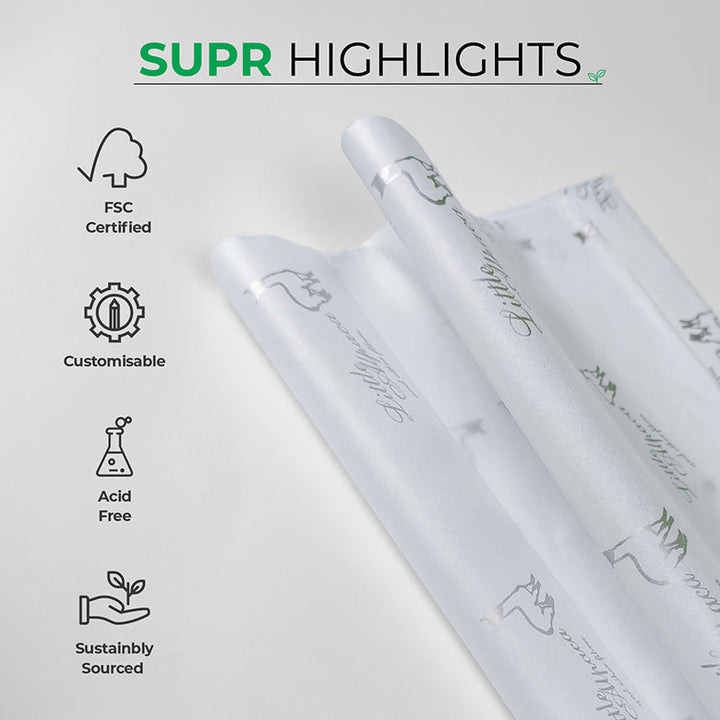Custom Tissue Paper with Metallic Printing | Luxury Gift &amp; Brand Packaging