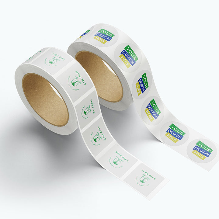 Clear Stickers - Customizable, Compostable & Sustainable. MOQ: 1 Roll