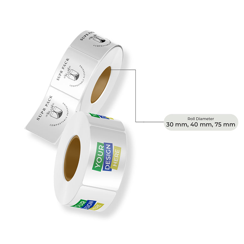 Clear Stickers - Customisable, Compostable & Sustainable.