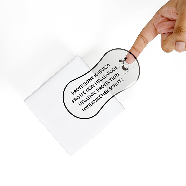 Clear Stickers - Customizable, Compostable & Sustainable. MOQ: 1 Roll