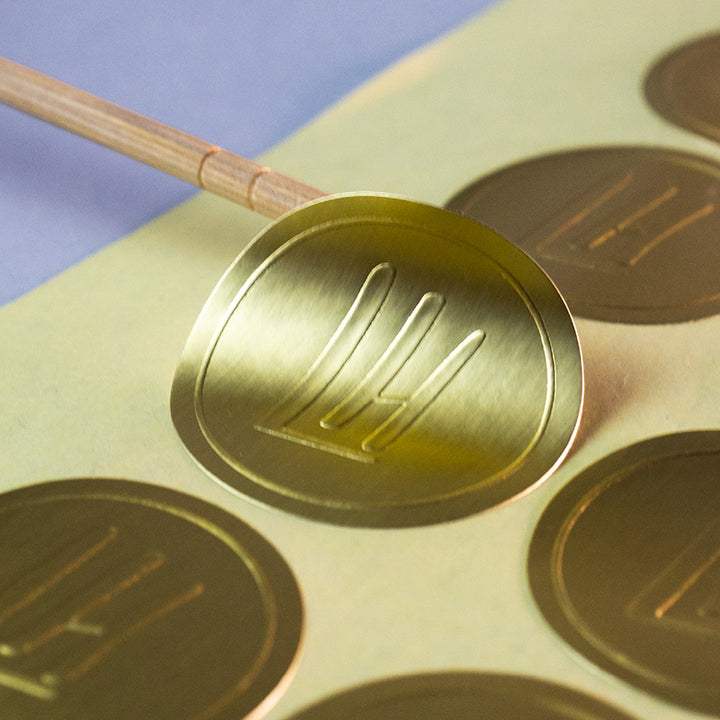 Blind Custom Embossed Stickers  - Luxe Textured Paper & 3D Effect