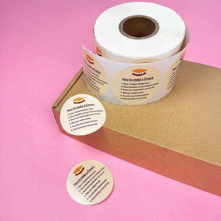 Custom Printed Stickers Roll for Eco-Friendly & Sustainable Packaging