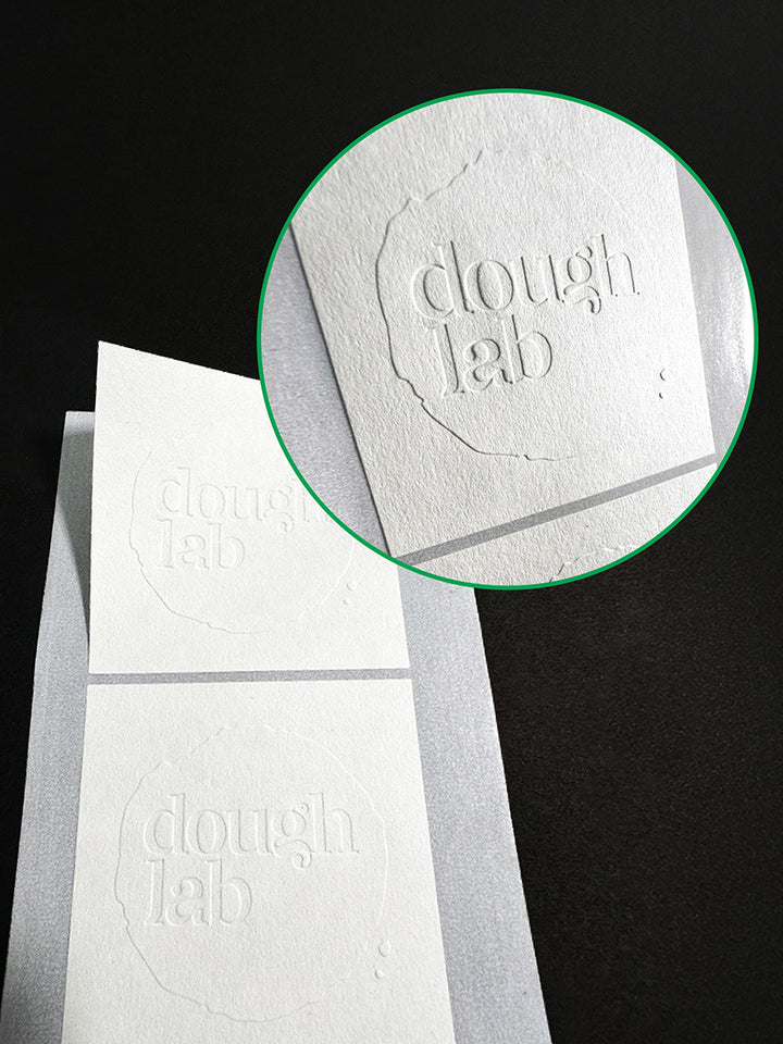 Custom embossed labels