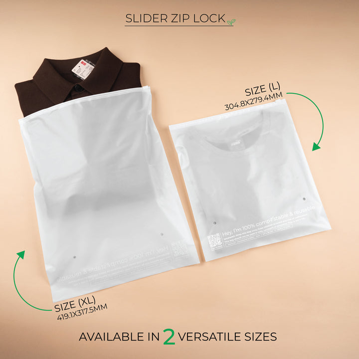 Custom Zip Lock Bags. Compostable, Sustainable & Reusable
