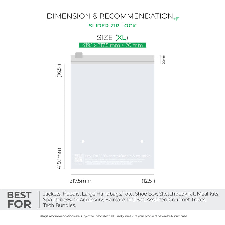 Compostable Zip Lock Bags for Eco-friendly & Leakproof Packaging