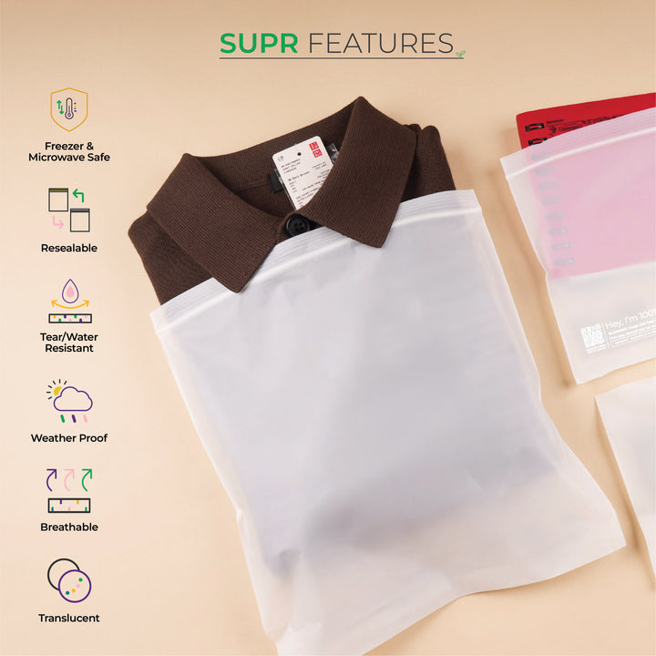Compostable Zip Lock Bags for Eco-friendly & Leakproof Packaging