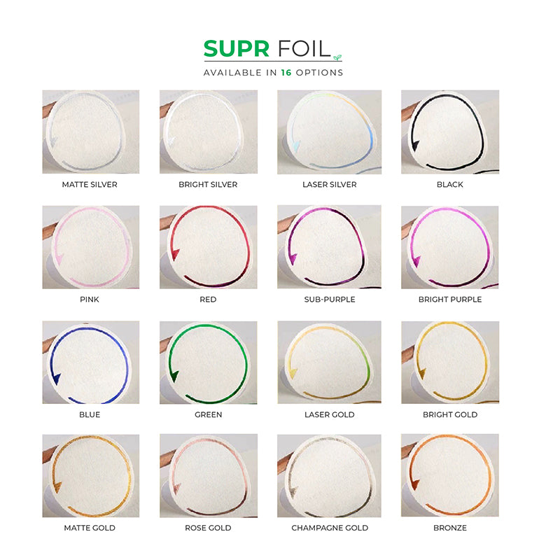 Custom embossed stickers & labels with print & foil