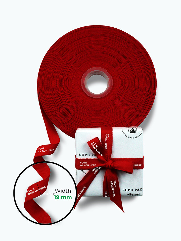 ribbon | custom ribbon | eco-friendly ribbon | sustainable ribbon | Supr Pack ribbons | colored ribbons | environmentally friendly ribbons | printed ribbons | white ribbon