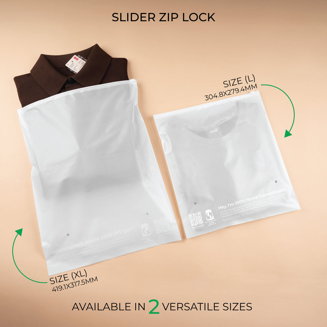 Custom Zip Lock Bags. Compostable, Sustainable & Reusable