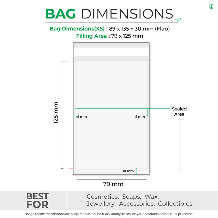 Glassine Bags For Sustainable Product Packaging In 8 Sizes.