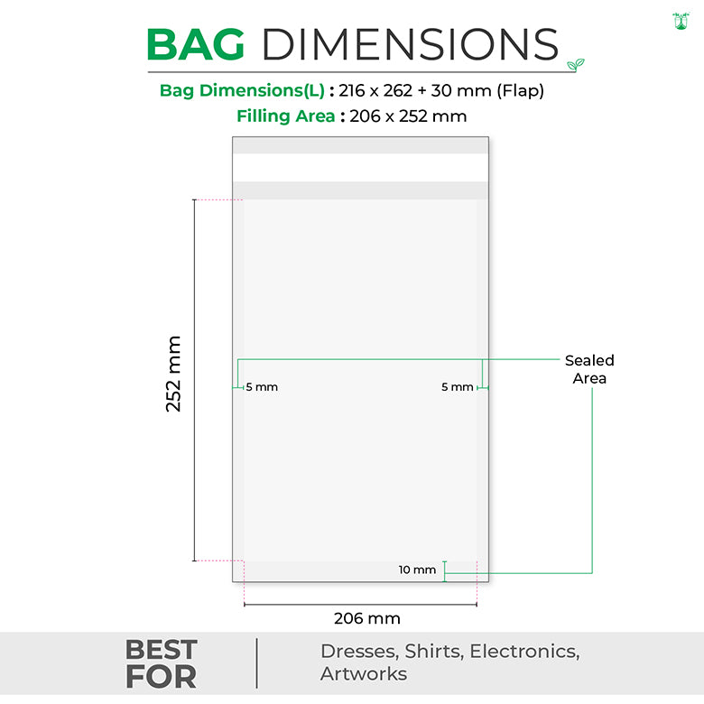 Glassine Bags For Sustainable Product Packaging In 8 Sizes.