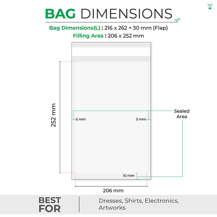 Glassine Bags For Sustainable Product Packaging In 8 Sizes.