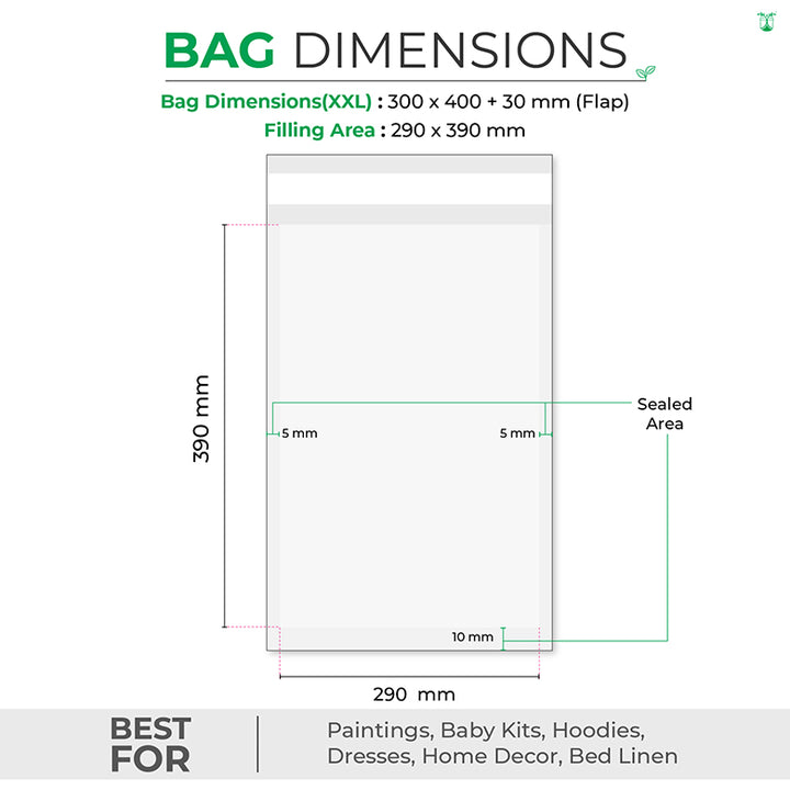 Glassine Bags For Sustainable Product Packaging In 8 Sizes.