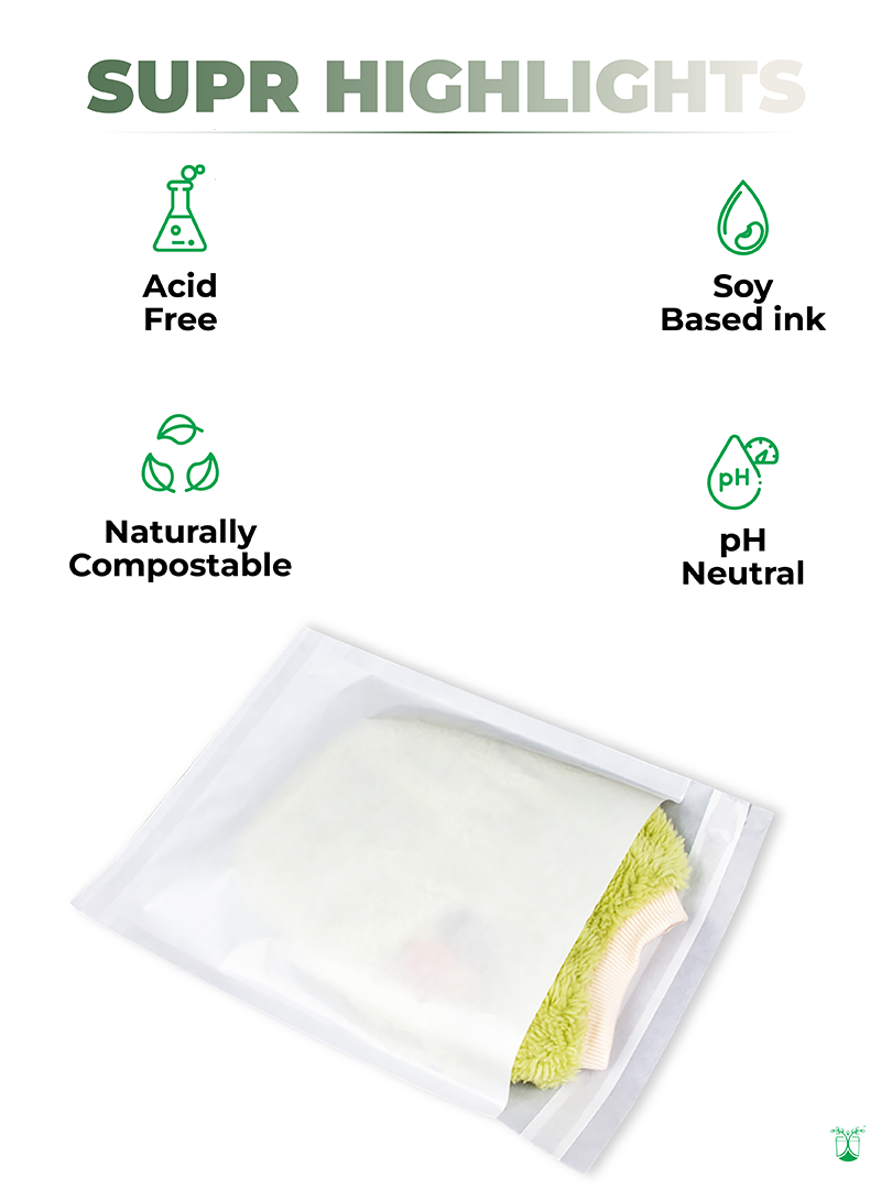 Recyclable Glassine Bags for Eco-friendly Inner Packaging, MOQ- 50 Bags