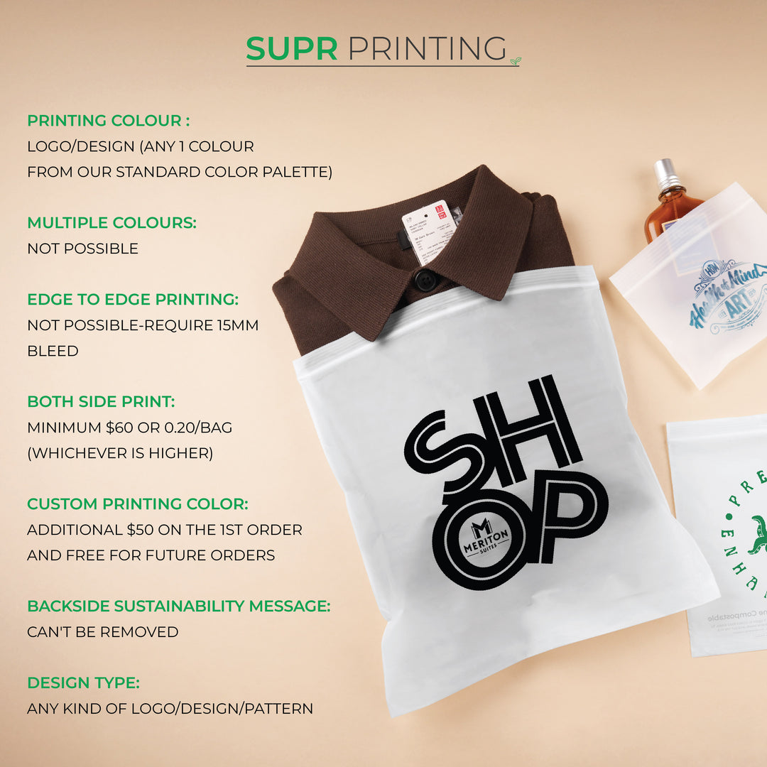 Custom Zip Lock Bags. Compostable, Sustainable & Reusable