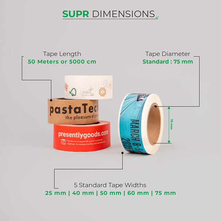 Custom Paper Packing Tape. Self Adhesive & Eco-friendly