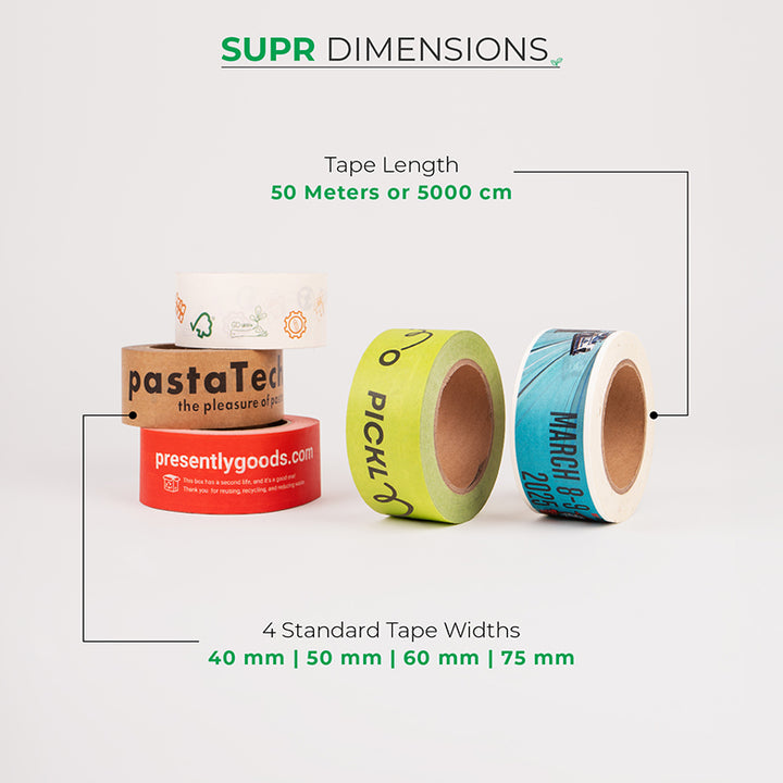Custom Eco-friendly Self Adhesive Tape in Small Batches | MOQ- 5 Rolls