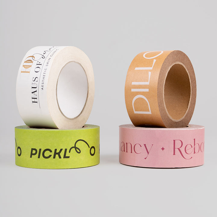 Custom Eco-friendly Self Adhesive Tape in Small Batches | MOQ- 5 Rolls