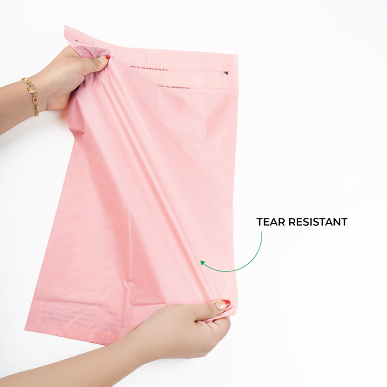 Pink Mailers - Home Compostable, Sustainable Shipping Packaging.