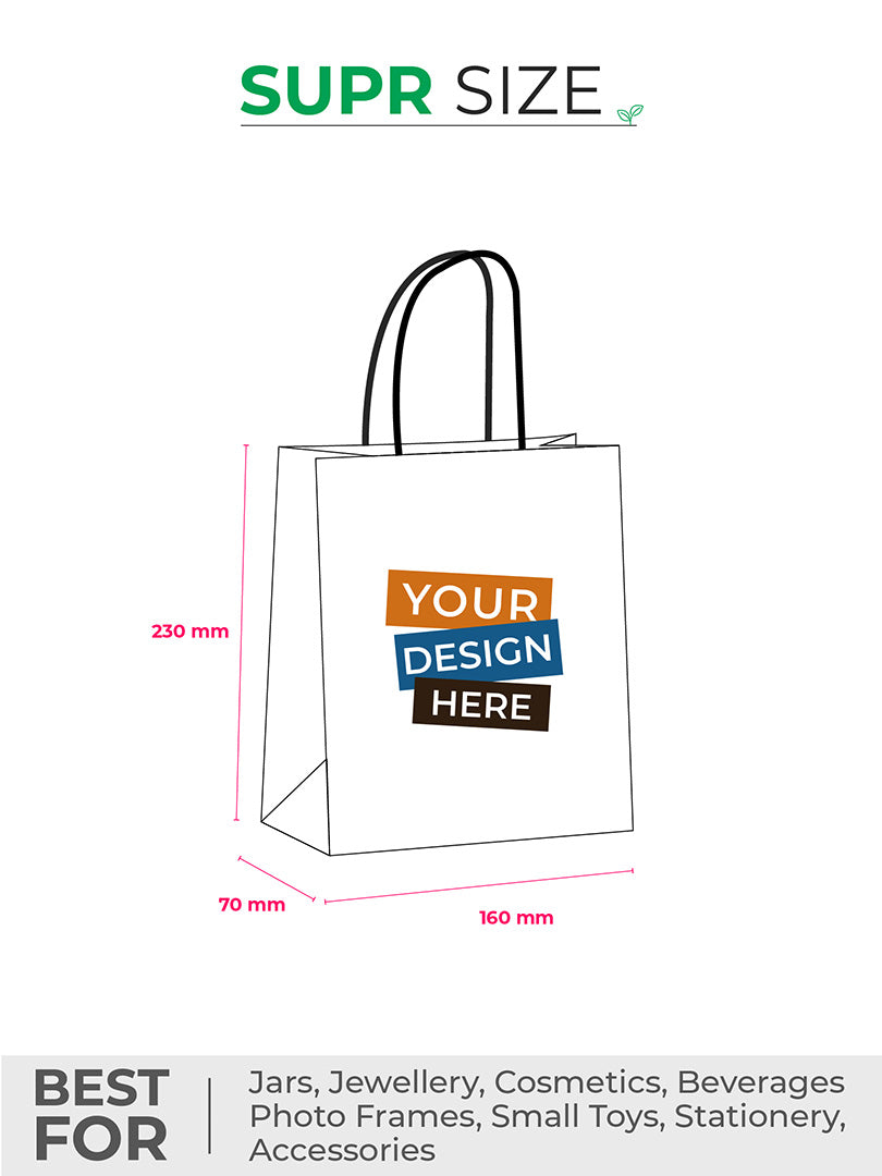 Custom Shopping Bags. CMYK printing. MOQ - 250