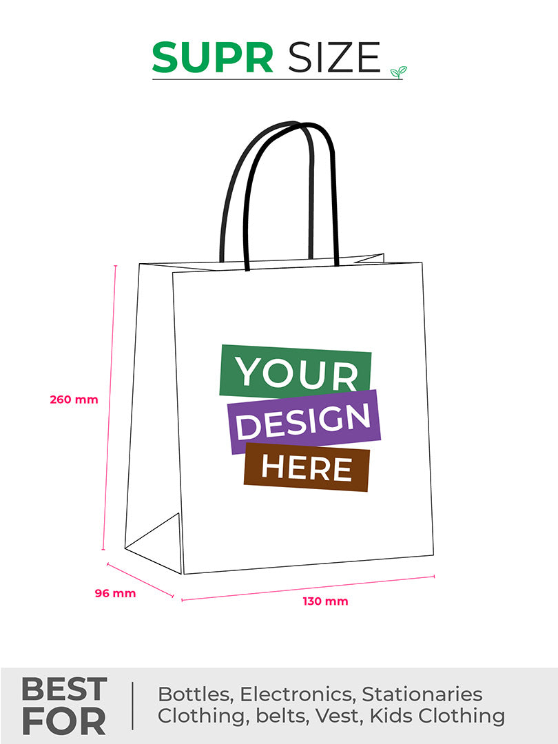 Custom Shopping Bags. CMYK printing. MOQ - 250