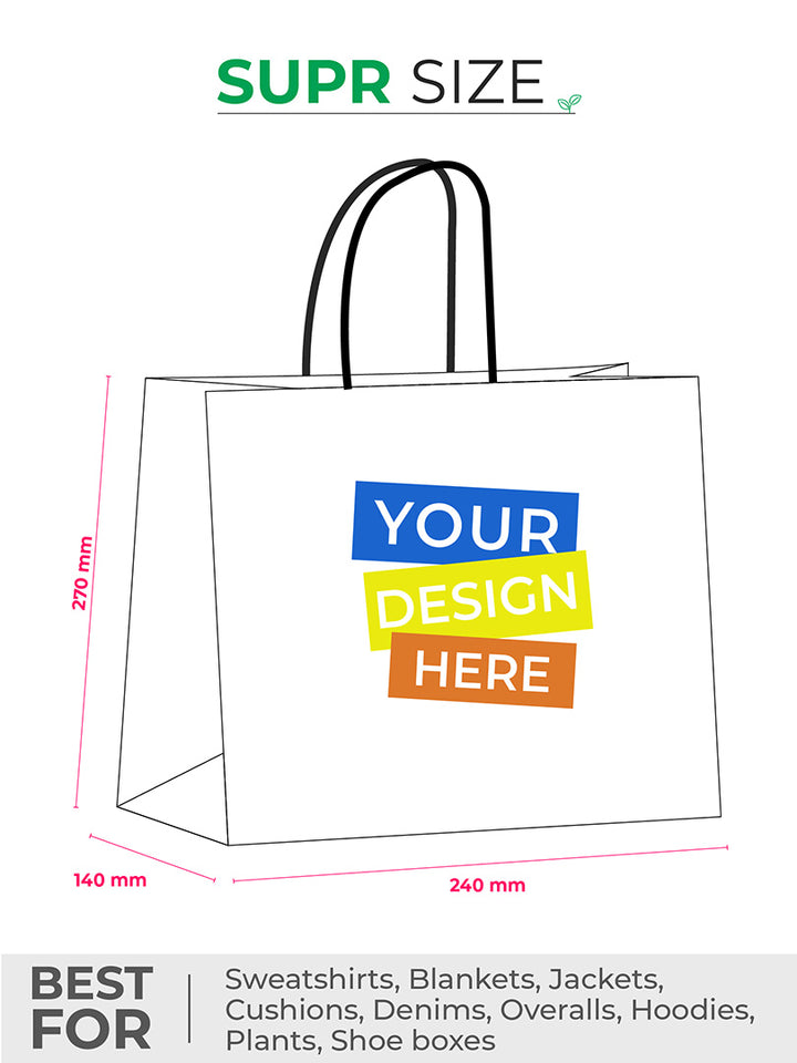 Custom Shopping Bags. CMYK printing. MOQ - 250