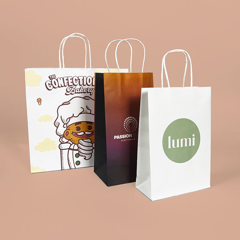 Custom Shopping Bags. CMYK printing & earth friendly