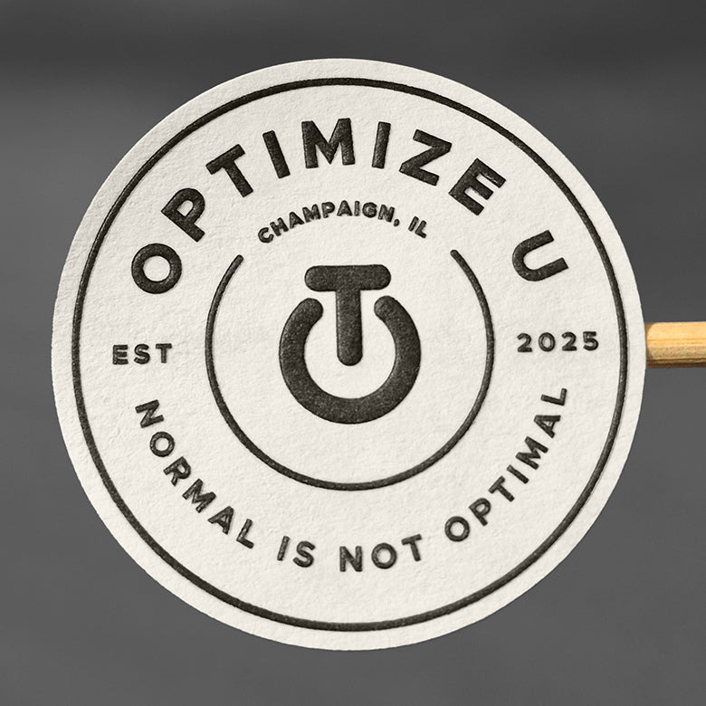 Custom printed embossed sticker with textured paper &amp; Foil