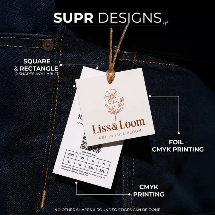 Custom Tags – Premium Textured Paper &amp; Eco-friendly - suprpack.com