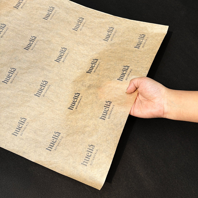 KRAFT CUSTOM TISSUE PAPER with Custom Stickers