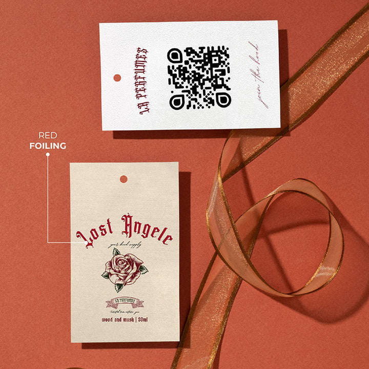 Custom Tags – Premium Textured Paper & Eco-friendly