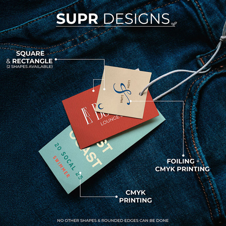 Custom Tags – Premium Textured Paper & Eco-friendly