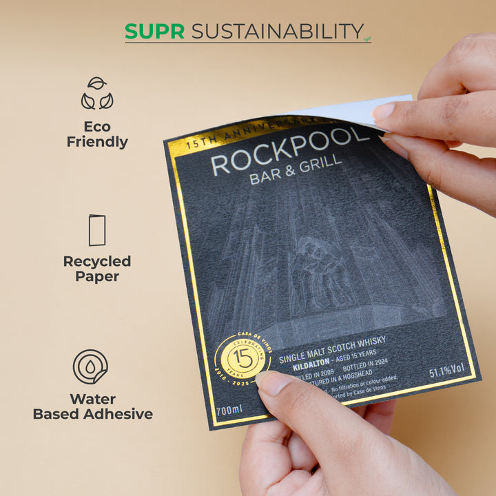 Custom Label for Candles, Perfumes, Jars & boxes with low minimums.