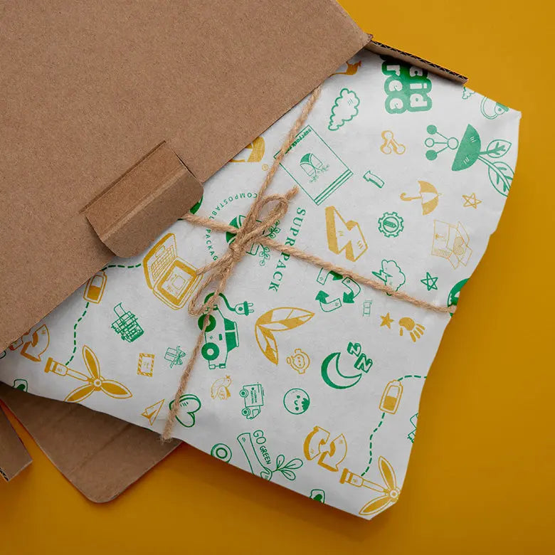 Compostable Tissue Paper Compostable Tissue Wrapping Paper in 2 Colors & Free Delivery ...