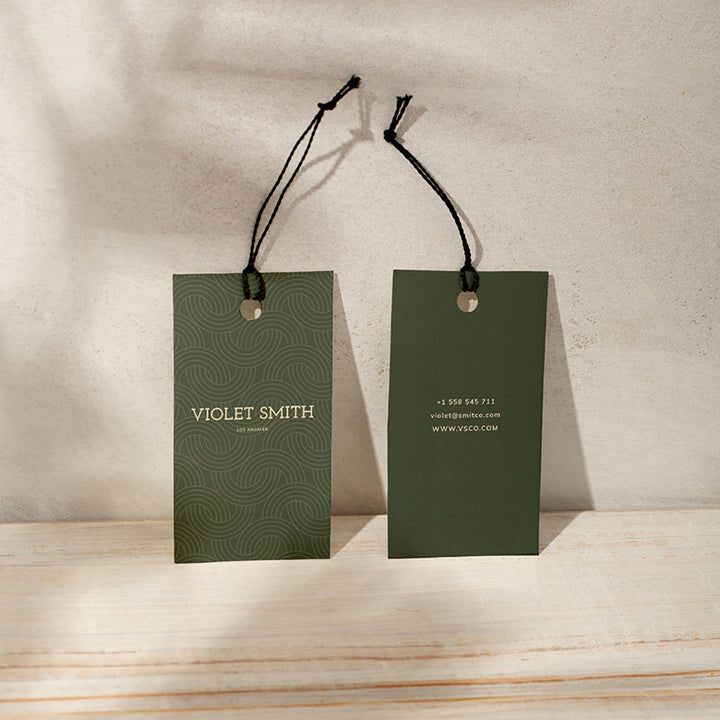 CUSTOM HANGTAGS - FROM PACK OF 100 PCS