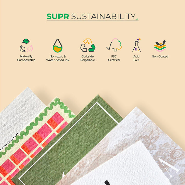 CUSTOM CARDS - ECO-FRIENDLY PREMIUM TEXTURED PAPER
