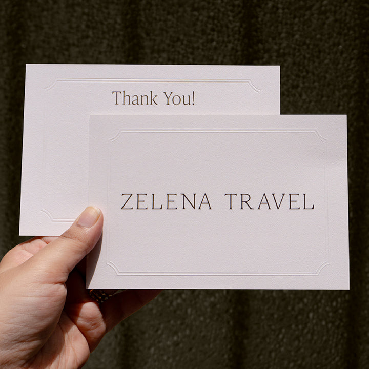 CUSTOM CARDS - ECO-FRIENDLY PREMIUM TEXTURED PAPER