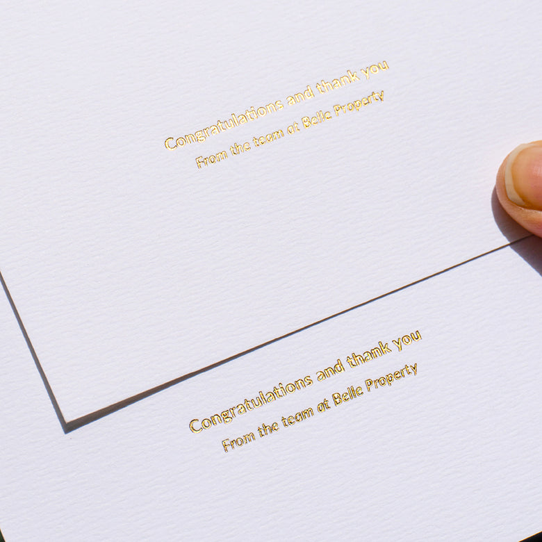 CUSTOM CARDS - ECO-FRIENDLY PREMIUM TEXTURED PAPER