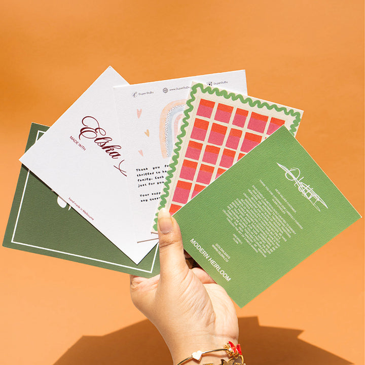 CUSTOM CARDS - ECO-FRIENDLY PREMIUM TEXTURED PAPER
