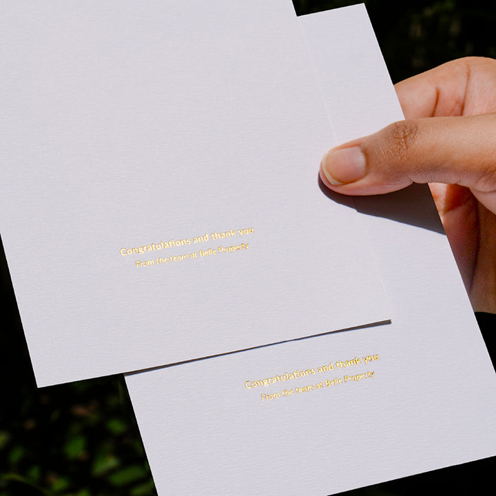 CUSTOM CARDS - ECO-FRIENDLY PREMIUM TEXTURED PAPER