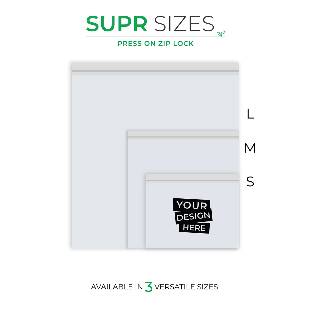 Custom Zip Lock Bags. Compostable, Sustainable & Reusable