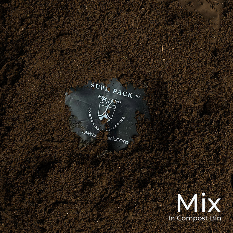 Black Custom Compostable Mailers with low minimums