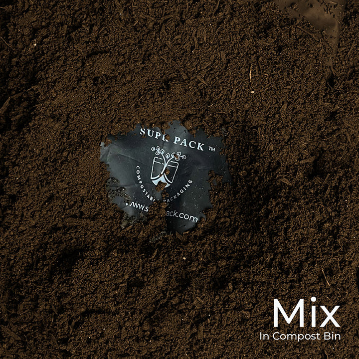 Black Custom Compostable Mailers with low minimums