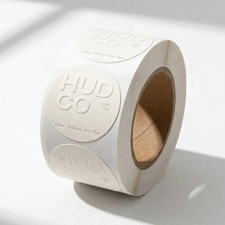 Custom Blind Embossed Labels | Luxe Textured Product Rolls – suprpack.com
