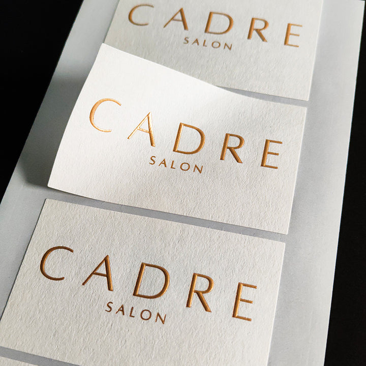 Custom embossed stickers & labels with print & foil