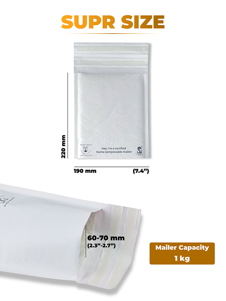 Small Compostable Bubble Mailers