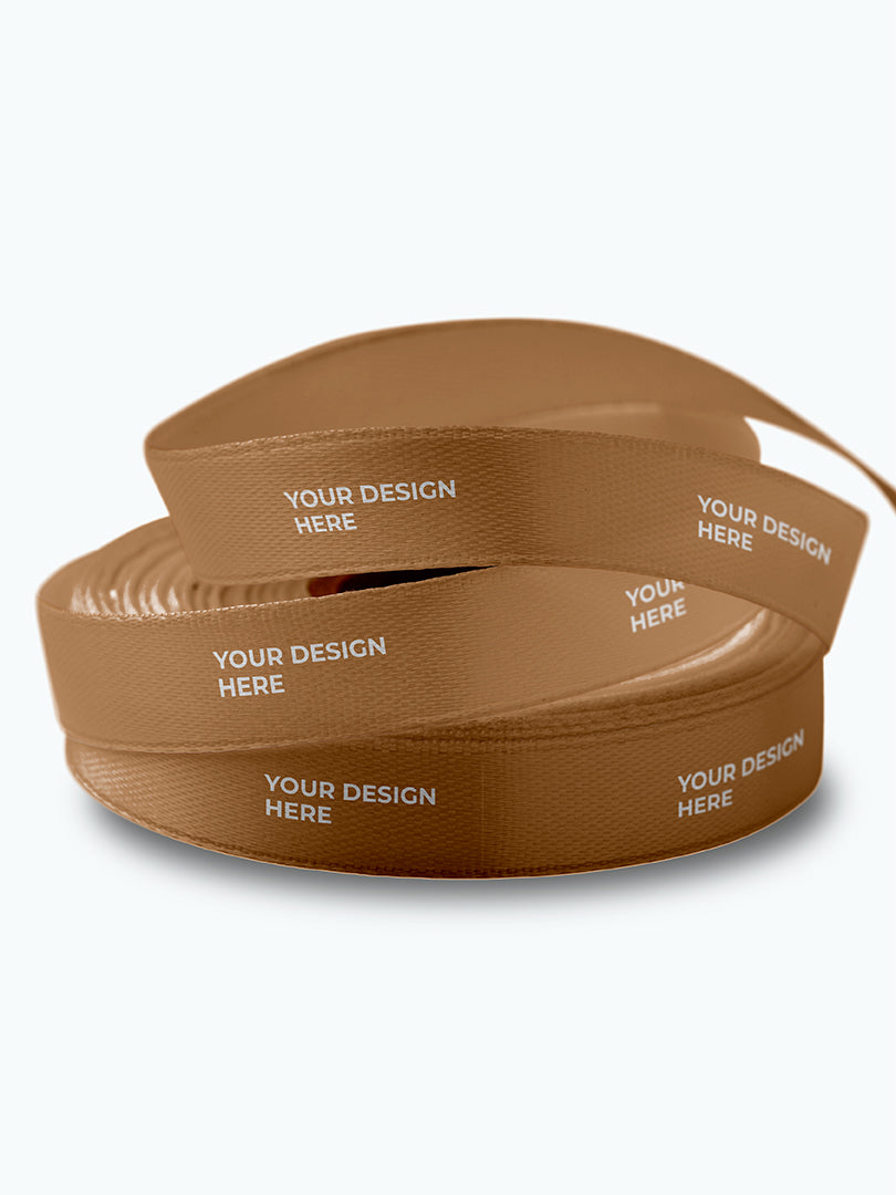 ribbon | custom ribbon | eco-friendly ribbon | sustainable ribbon | Supr Pack ribbons | colored ribbons | environmentally friendly ribbons | printed ribbons | brown ribbon