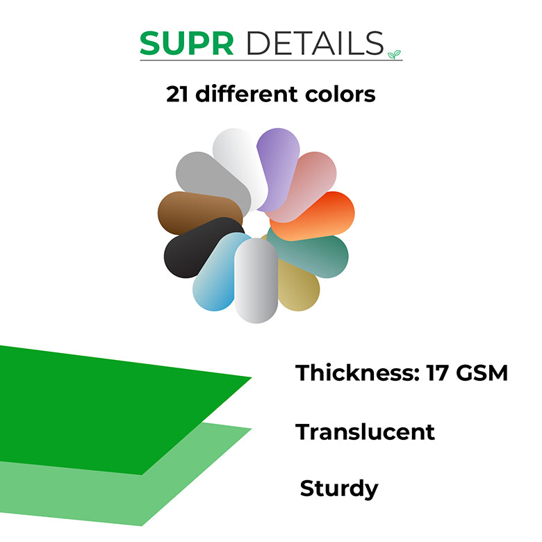 Tissue paper (Forest Green) - From pack of 100 sheets.