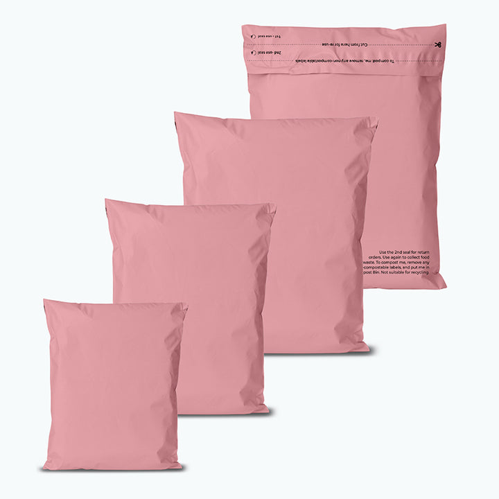 Pink Mailers - Home Compostable, Sustainable Shipping Packaging.